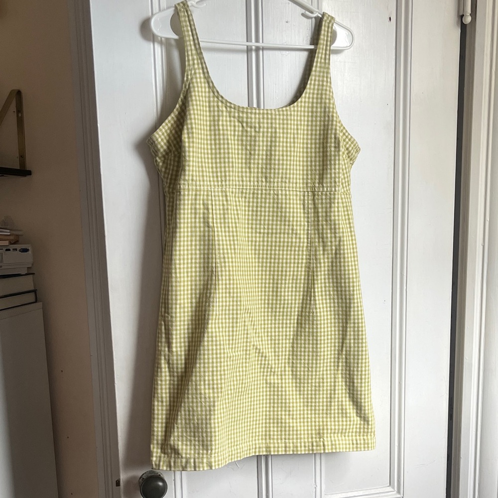 Green Gingham Women's Dress